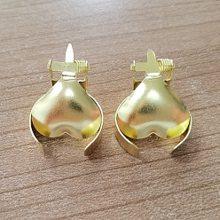 Золотой Металлический фитиль для свечи, аксессуары для свечей, сердце, золотые, 2.2 см