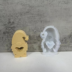 Gnome Елочные свечи силиконовые формы, изготовление свечей из эпоксидной смолы, гном, 131x77x24 мм