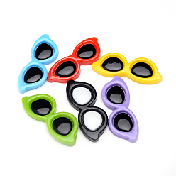 (52) Непрозрачная лаванда Кабошоны из смолы, очки, разноцветные, 40.5~42x15~16x4 мм