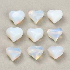 Opalite Opalite Beads, Heart, 9~10x10~10.5x7~8mm, Hole: 1.4mm