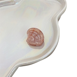 Темный Лосось Акриловые коготь заколки, аксессуары для волос для женщин и девочек, формы раковины, темный лосось, 35x25 мм