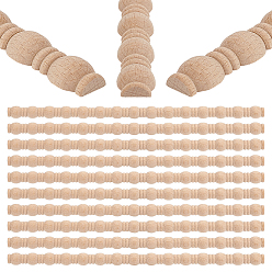 BurlyWood 25Pcs Wood Ceiling Molding, Wall Trim for Furniture, Door, Wardrobe, Home Decor, BurlyWood, 412x20x9.5mm