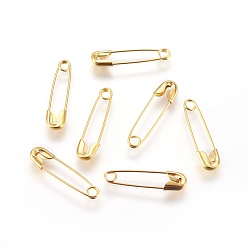 Golden Iron Brooch Findings, Kilt Pins, Golden, 19x4.5x1.5mm, Pin: 0.5mm, about 1000pcs/bag