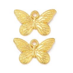 Золотой Подвески из сплава , бабочка, золотые, 10.5x16.5x1.5 мм, отверстие : 1.5 мм