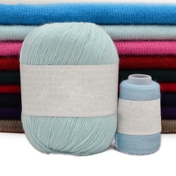 Светло-Синий Кашемир ручной работы 3 делится пряжей, для одежды шарфы свитера шали шапки, голубой, 75г/моток