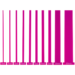 Ярко-Розовый 10шт. 10 стили акриловых линеек для переплета книг, переплетные принадлежности, ярко-розовый, 200x19.5~39.5x3 мм, штифты : 2.8~29.5 мм, 1 шт / стиль