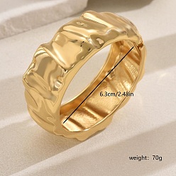 Золотой Роскошные геометрические браслеты неправильной формы из цинкового сплава с шарнирами для женщин, идеальный подарок на праздник, золотые, внутренний диаметр: 2-1/2 дюйм (6.3 см)