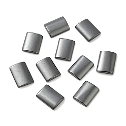 Non-magnetic Hematite Synthetic Non-magnetic Hematite Cabochons, Rectangle, 14x10x2mm