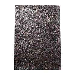 Coconut Brown Glitter PU Leather Fabric, with Shiny Sequins, for Bowknots Earrings Shoes Purses Handbags DIY Making Fabric Sewing, Coconut Brown, 30x21x0.06cm