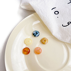 (52) Непрозрачная лаванда Непрозрачные акриловые бусины, плоско-круглые, разноцветные, 11.8x6.7 мм, отверстие : 2 мм, 850 шт / 500 г