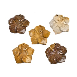 Моокаит Резные подвески из натурального мукаита, , 28.5x29.5x5 мм, отверстие : 1.2 мм