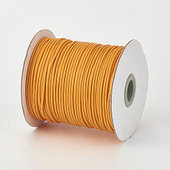 Orange Eco-Friendly Korean Waxed Polyester Cord, Orange, 2mm, about 90yards/roll(80m/roll)