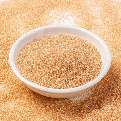 (RRHB274) Light Topaz Lined Crystal MIYUKI Round Rocailles Beads, Japanese Seed Beads, 15/0, (RRHB274) Light Topaz Lined Crystal, 1.5mm, Hole: 0.7mm, about 250000pcs/pound