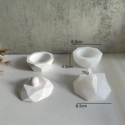 Octagon Food-Grade Silicone Storage Box Mold, Resin Casting Molds, for UV Resin, Epoxy Resin Craft Making, Octagon, 83x43mm