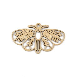 Золотой 201 подвески из нержавеющей стали, лазерная резка, бабочки прелести, золотые, 17.5x29.5x1 мм, отверстие : 1.6 мм