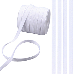 Белый 25м полиэстеровый рукав для фиксации костей, лента для замены бюстгальтера на косточках, для пошива аксессуаров, белые, 10x1 мм