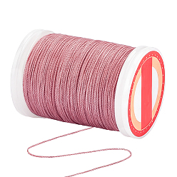 Лосось Круглый вощеный полиэфирный шнур, для diy craft, salmon, 0.5 мм, около 131.23 ярдов (120 м) / рулон