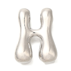 Letter H Стойки обшивки латунные подвески, без кадмия и без свинца, подвески с буквой az~z, Письмо ч, 22x17x6.5 мм, отверстие : 2.5x3 мм