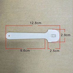 Прозрачный Пластиковая ручка вентилятора, прозрачные, 128x29 мм