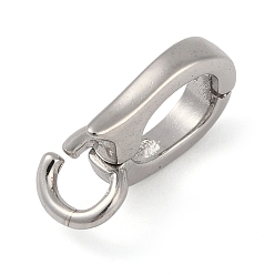 Платина Антикоррозийное покрытие 925 стерлинговое серебро подвески, платина, 13x7.5x2 мм, отверстие : 3 мм