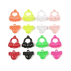 (52) Непрозрачная лаванда Подвески из эмали и сплава, стойки покрытие, брелоки для нижнего белья/трусиков, окрашеные, без кадмия, без никеля и без свинца, разноцветные, 14~20x16~17.5x7.5~8.5 мм, отверстие : 1.8 мм