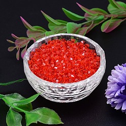 Orange Red Faceted Imitation Austrian Crystal Bead Strands, Grade AAA, Bicone, Orange Red, 6x6mm, Hole: 0.7~0.9mm, about 360pcs/bag