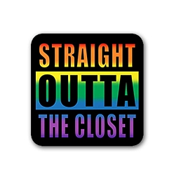 Разноцветный Брошь из жести с радужным флагом, квадратный, красочный, 50x50 мм