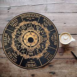 Солнце Деревянная маятниковая доска, биолокация гадальная доска, для колдовства принадлежности для викканского алтаря, солнце, 150x5 мм