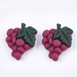 Камелия Осенняя тема, декодирование кабошонов смолой, винограды, камелия, 20x16x6 мм