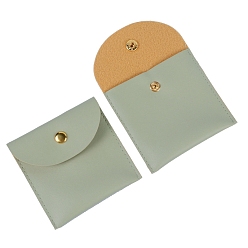 Темный Морско-зеленый Сумки для ювелирных изделий из искусственной кожи, с застежкой-молнией, для держателя кольца для серег, подарок для женщин, темно-зеленый, 8x8 см