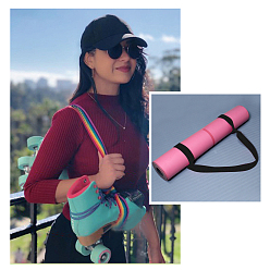 Colorful Gorgecraft 2 Pcs Nylon Yoga Mat Strap, Adjustable Mat Carrier Sling for Carrying, Colorful, 1200x35x1mm, 2pcs