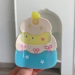 Озёрно--синий Заколки для волос с когтями из ацетата целлюлозы (смола), торт, аксессуары для волос для женщин и девочек, Плут синий, 80x55 мм