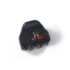 Черный Заколки для волос из пвх, чёрные, 32x28 мм