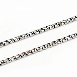 Нержавеющая Сталь Цвет Устойчивы к потускнению 304 цепи из нержавеющей стали, несварные, цвет нержавеющей стали, 1x2 мм