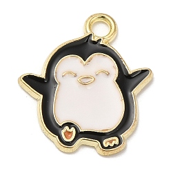 Черный Подвески из сплава , пингвин, чёрные, 18x16.5x1.5 мм, отверстие : 2 мм
