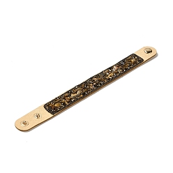 Тигровый глаз Браслет из искусственной замши с кнопкой, Браслет из бисера из натурального тигрового глаза и ракушек для мужчин и женщин, 8-5/8 дюйм (22 см)