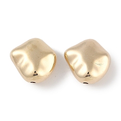 Золотистый CCB пластиковые шарики, самородки, золотые, 14x14x7 мм, отверстие : 1.6 мм