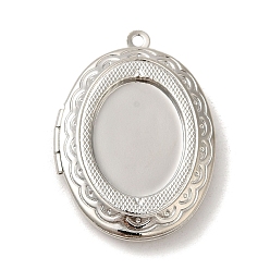 Платина Стойки обшивки латунь медальона подвески, кабошон настройки, долговечный, овальный шарм, платина, 33.5x24x5 мм, внутренний диаметр: 23.5x16 мм