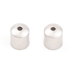 Платина Латуни мозг заканчивается, ионное покрытие (ip), Торцевые крышки, без кадмия, без никеля и без свинца, колонка, платина, 8x7x7 мм, отверстие : 1 мм, внутренний диаметр: 6.5 мм