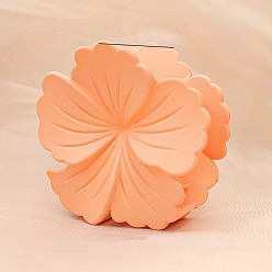 Оранжевый Цветочные пластиковые заколки для волос с когтями, аксессуары для волос для женщин и девочек, оранжевые, 75x80x45 мм