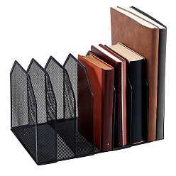 Черный 1Железные подставки для книг из ПК, съемная подставка для книг, чёрные, 330x214x200 мм