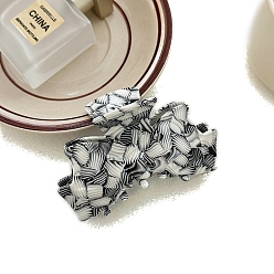 Белый Заколки для волос в форме когтей из ацетата целлюлозы, бантом, белые, 92 мм