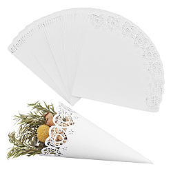 Сердце 80шт. полых свадебных конусов с конфетти, бумажные конфетные букеты в конусах, сердце, 161x199x0.1 мм