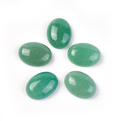 Зеленый Авантюрин Естественный зеленый авантюрин кабошонов, овальные, 16x12x5 мм