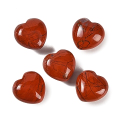 Red Jasper Natural Red Jasper Heart Love Stone, Healing Pocket Palm Stone for Reiki Balancing, 19~21x20~21x11~12mm