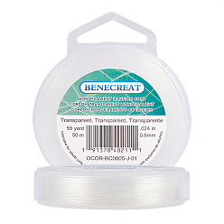 Прозрачный Нейлоновая проволока, леска, прозрачные, 0.6 мм, около 50 м / рулон