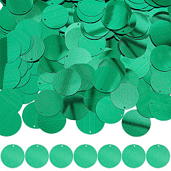Зеленый 500шт. подвески из ПВХ-пластика, плоско-круглые, зелёные, 24.5x0.2 мм, отверстие : 1.4 мм