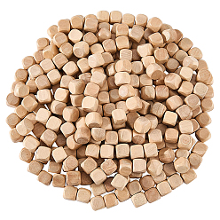 Moccasin 300Pcs Unfinished Schima Woods Block, Cube, Moccasin, 10x10x10mm