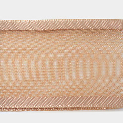 Tan 100 Yards Polyester Organza Ribbon with Satin Edge, Tan, 3/8 inch(9mm)