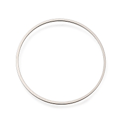 Платина Латунные соединительные колечки, плоское кольцо, платина, 30x1 мм, внутренний диаметр: 28.5 мм